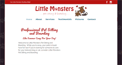 Desktop Screenshot of littlemonsterspetsitting.net