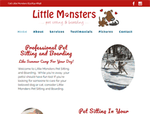 Tablet Screenshot of littlemonsterspetsitting.net
